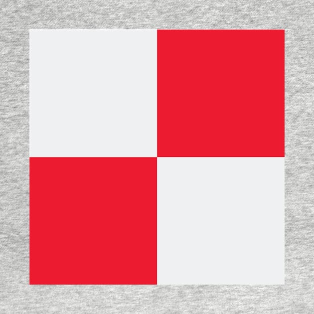 Sheffield United Red and White Checkered Fan Flag by Culture-Factory